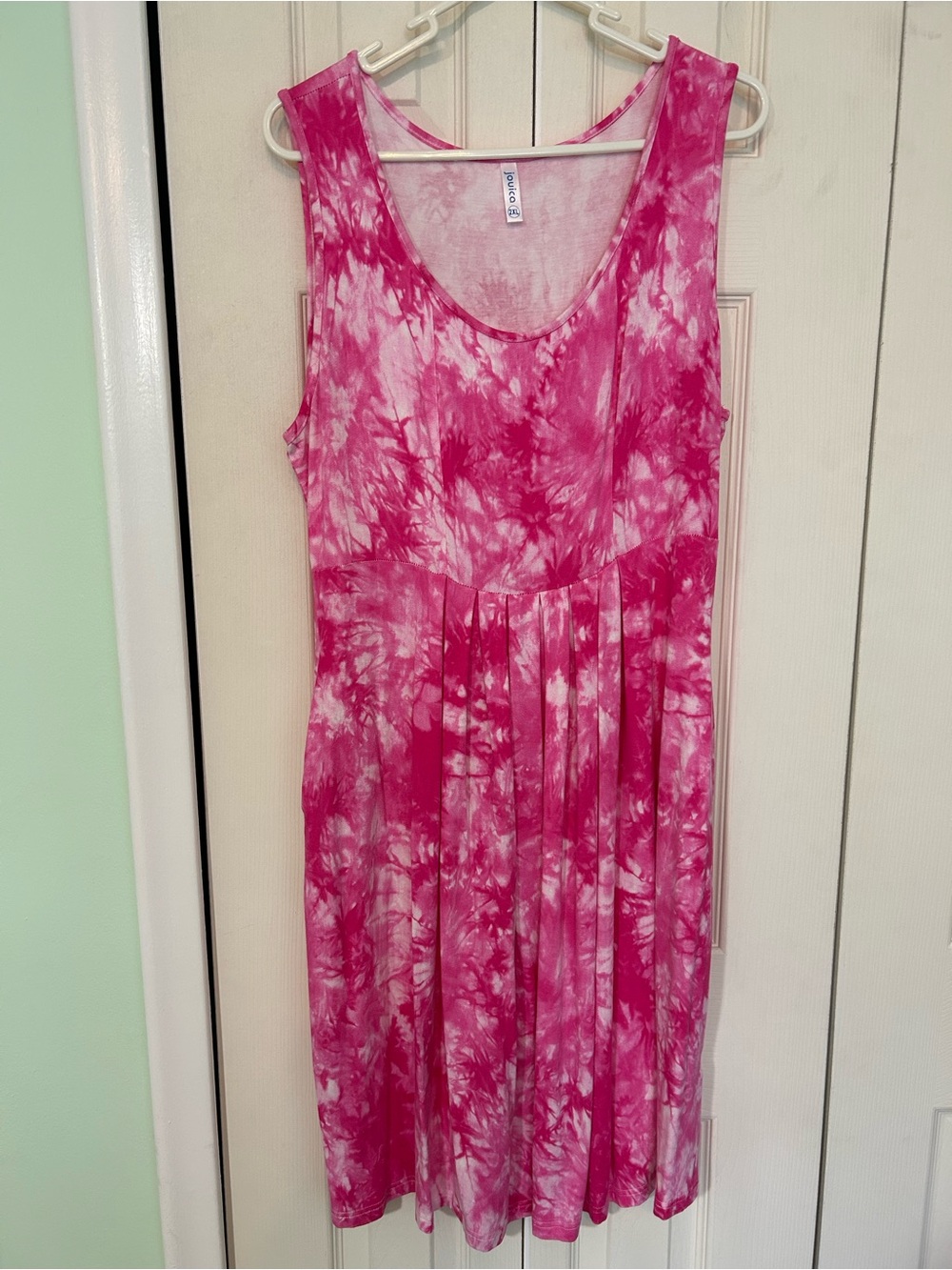 JoUica Pink Tie-Dye Sleeveless Dress